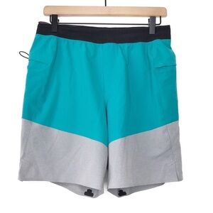 LULULEMON Train To Beach Two Tone Color Block Shorts M